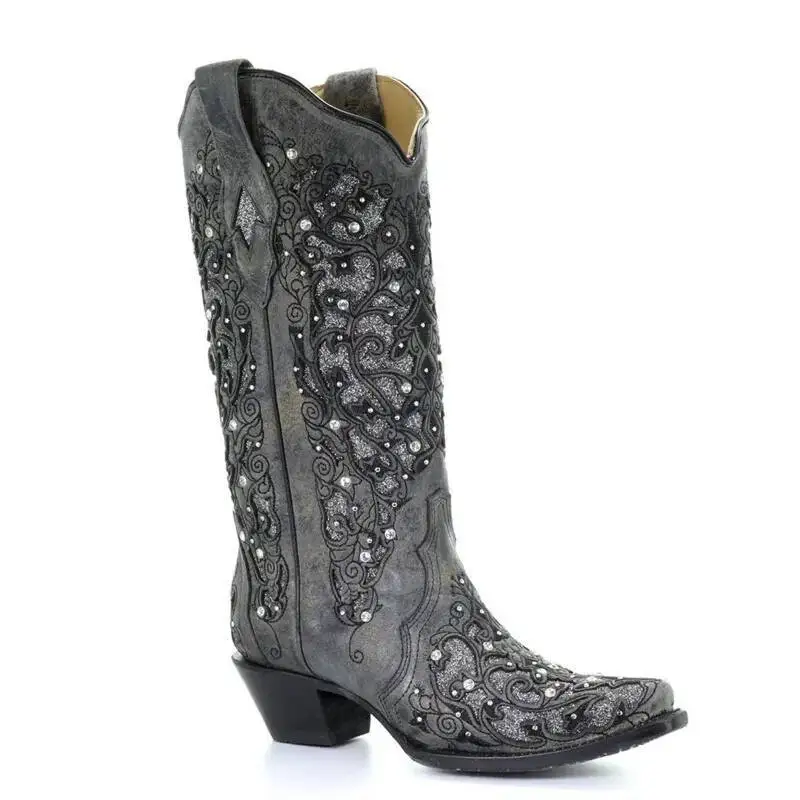 Embroidery On Leather - Envío Gratis Botas Vaqueras Altas de