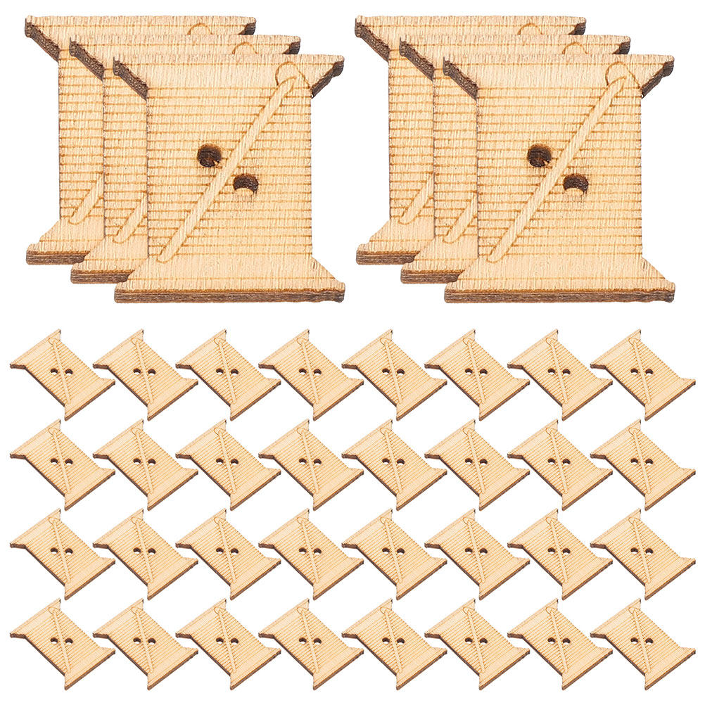 Embroidery Thread - 100 Piezas de Bobinas de Madera