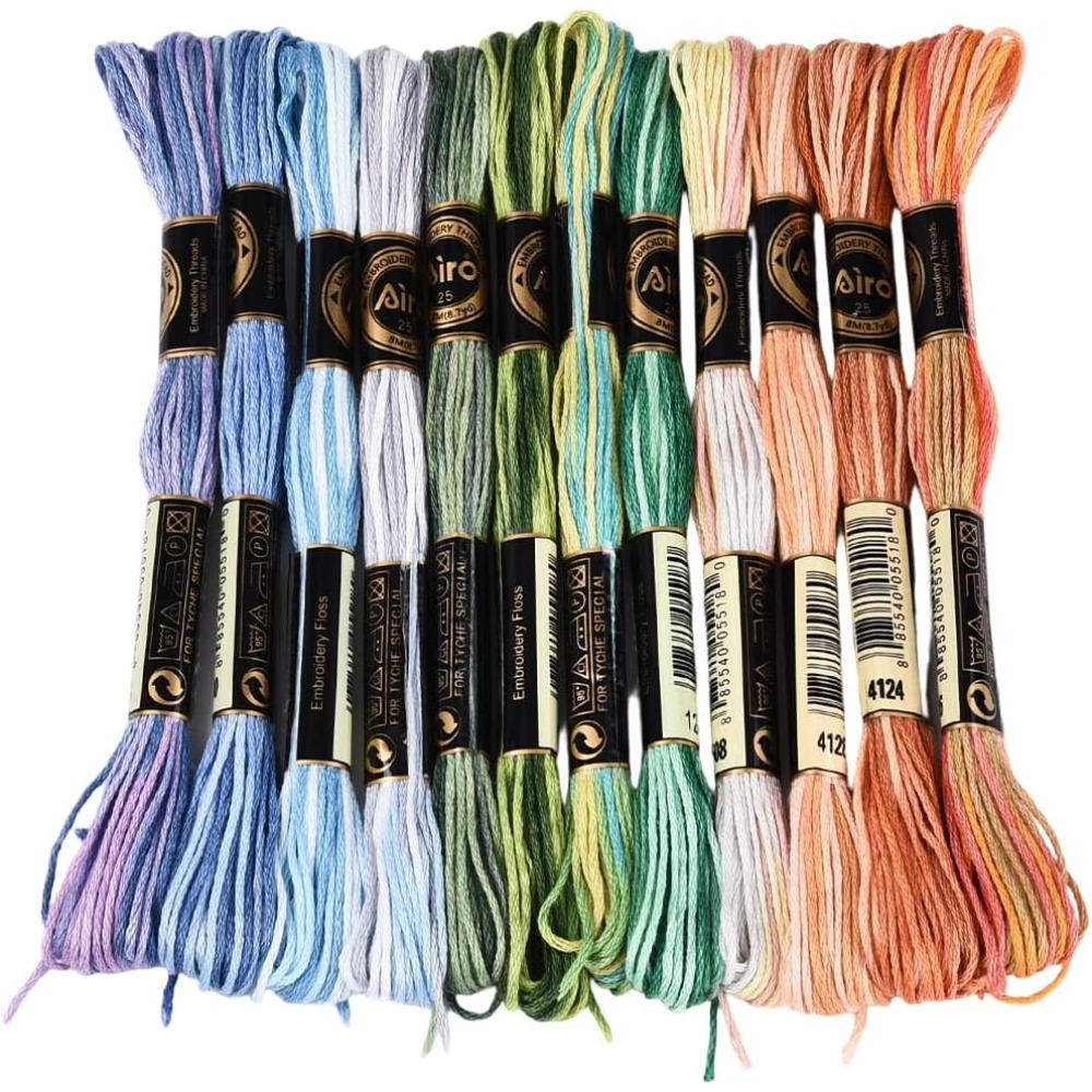 Embroidery Thread - 12 rollos de hilo de bordar
