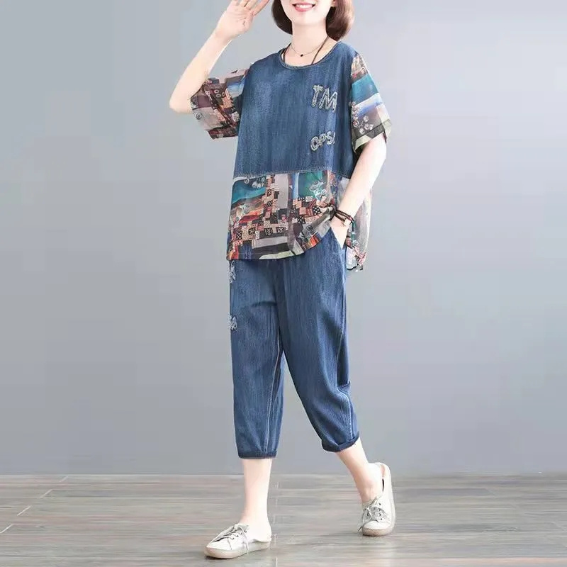 Embroidery Jeans - Conjuntos de pantalones vaqueros de verano