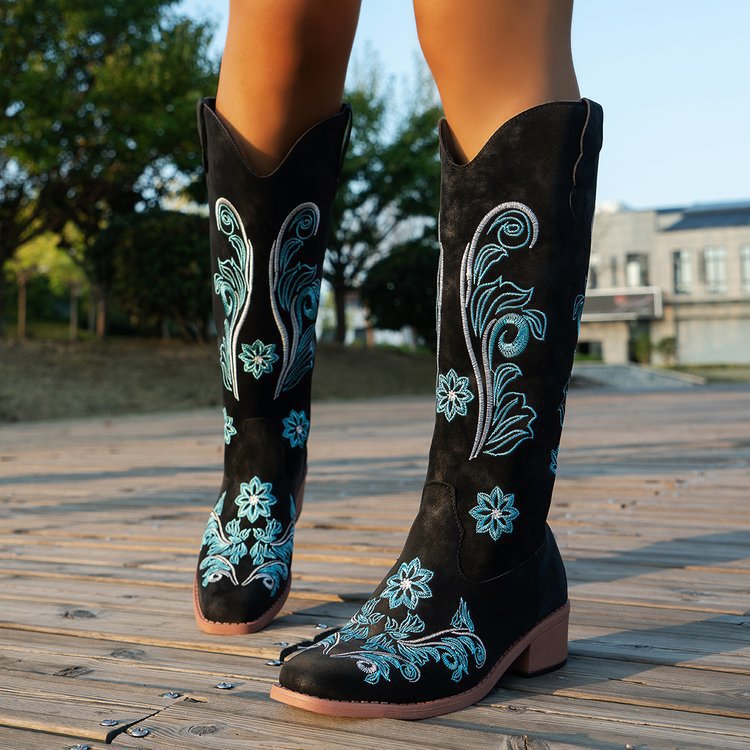Botas Retro para mujer, botas  - Embroidery Ideas reseña y precio