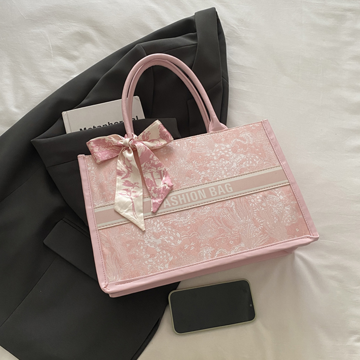 Bolso Tote de Lujo Elegante pa - Embroidery On Leather reseña y precio