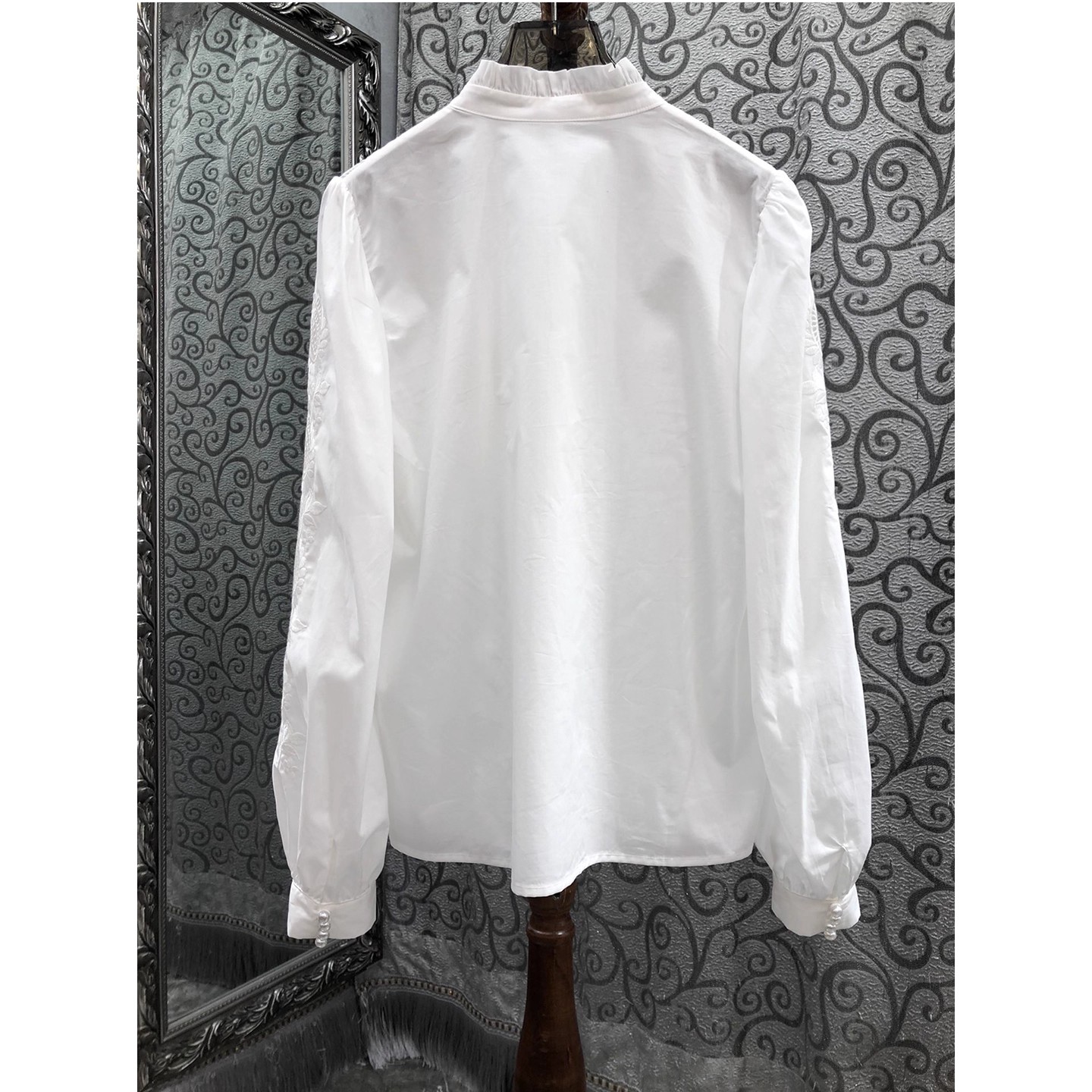 Camisas 100% de algodón 2025,  - Embroidery Flower Pattern reseña y precio
