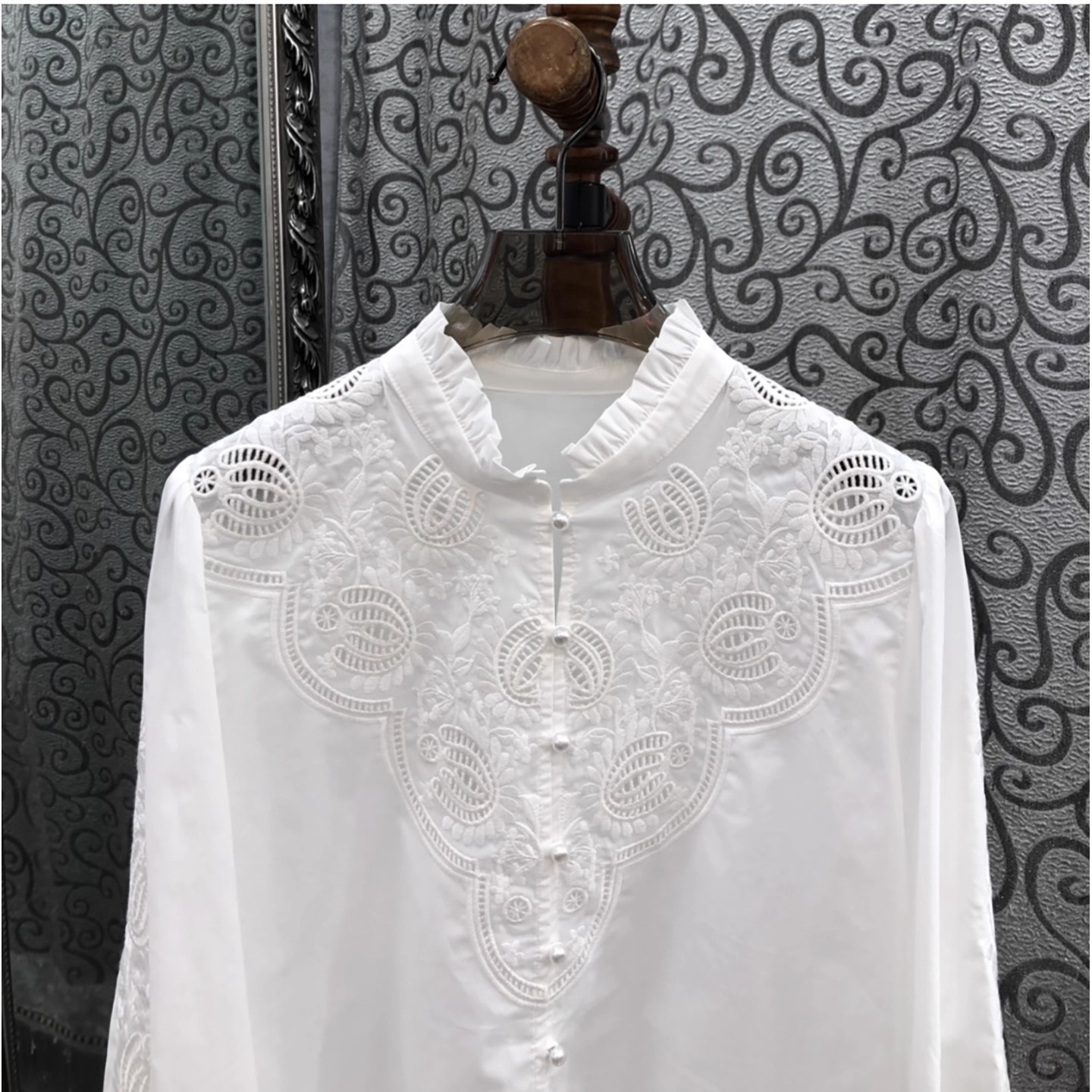 Camisas 100% de algodón 2025,  - Embroidery Flower Pattern reseña y precio