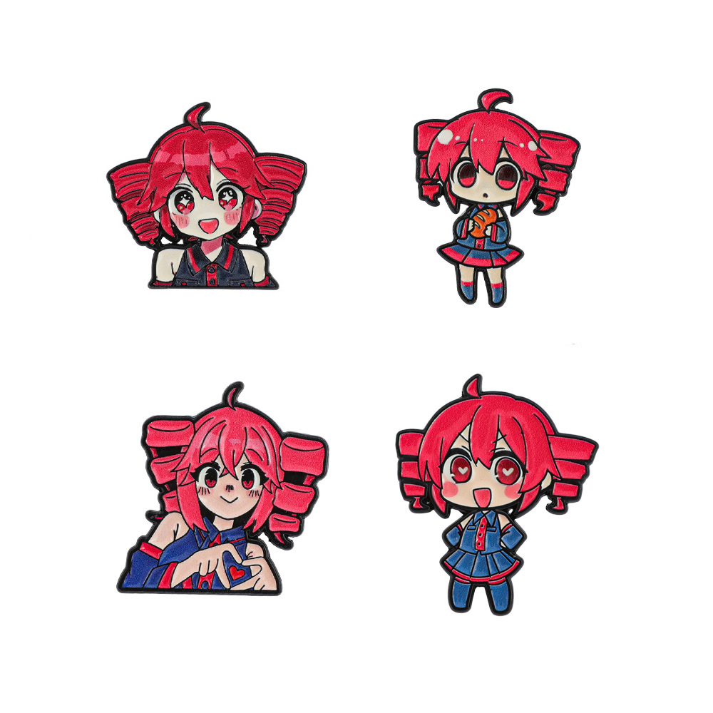 4 broches de esmalte de anime  - Embroidery Reddit reseña y precio