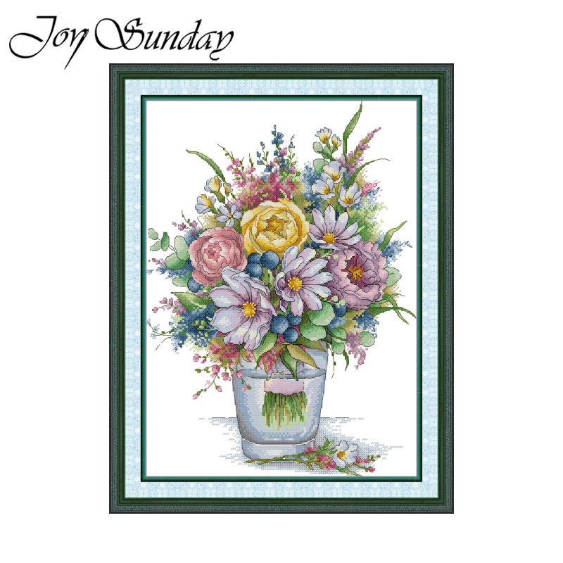 Joy Sunday-Kit de punto de cru - Embroidery X Pattern reseña y precio