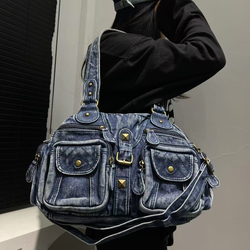 Bolso de mano de tela vaquera  - Embroidery Class reseña y precio