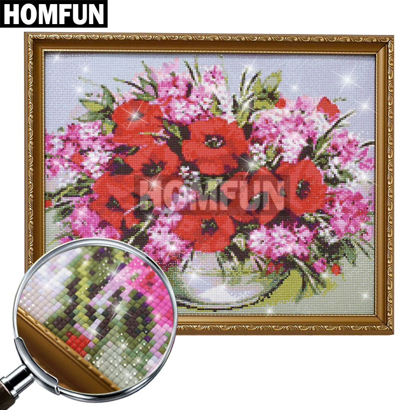 HOMFUN-Kit de pintura diamante - Embroidery X Pattern reseña y precio