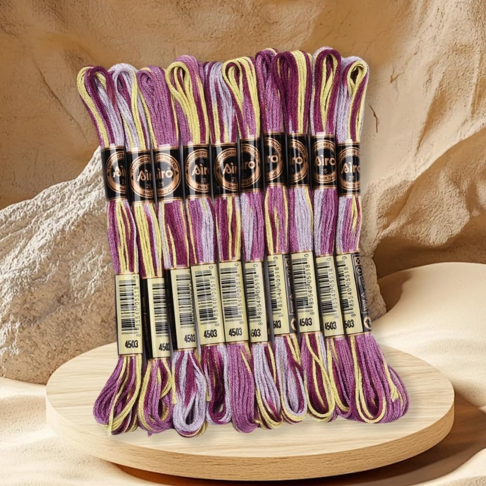 6 hebras de hilo de bordar mor - Embroidery Thread reseña y precio