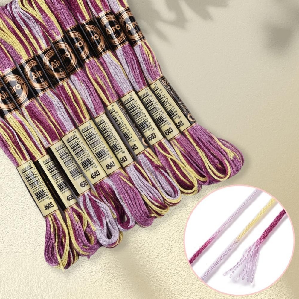 6 hebras de hilo de bordar mor - Embroidery Thread reseña y precio