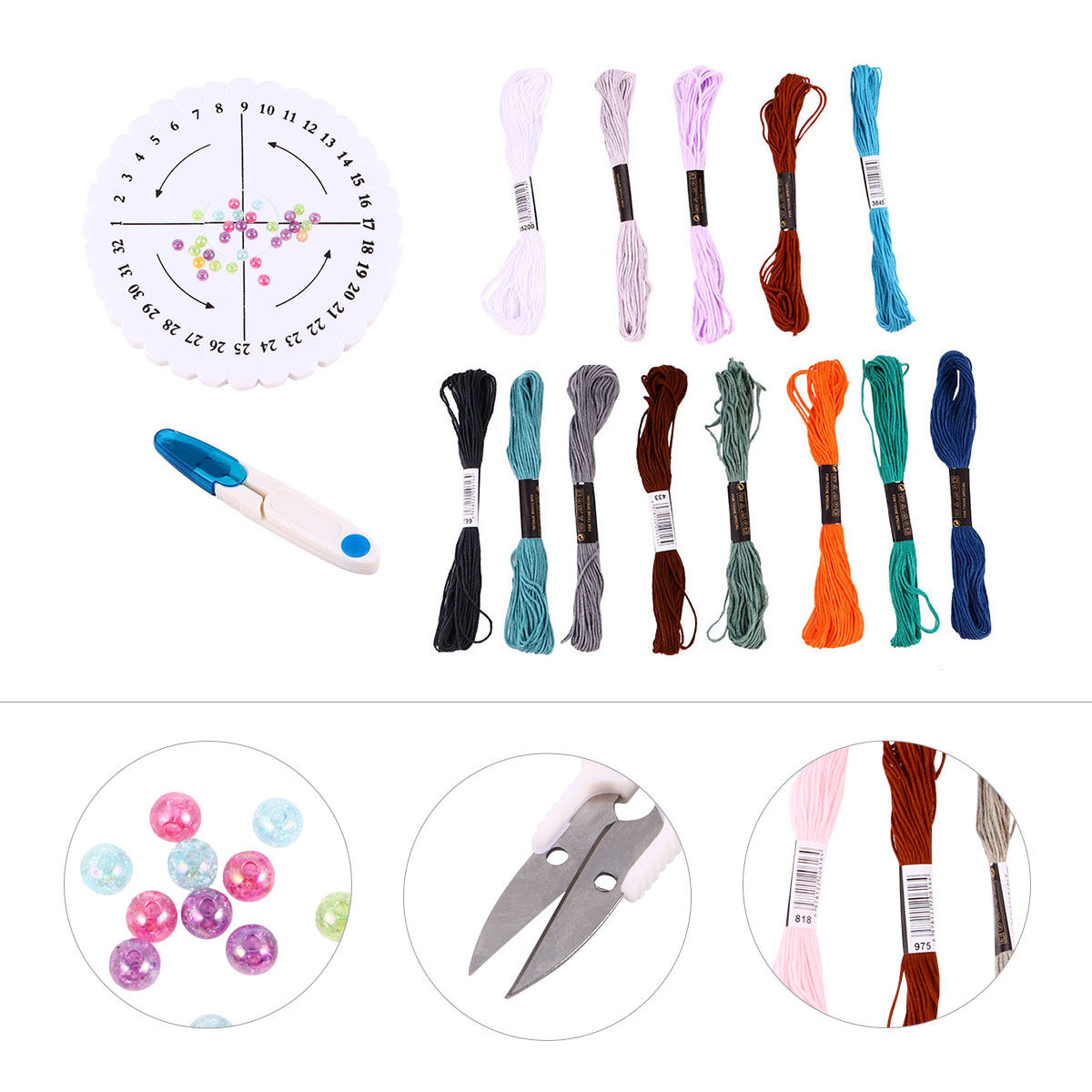 Kit de tejido redondo para hac - Embroidery Thread reseña y precio