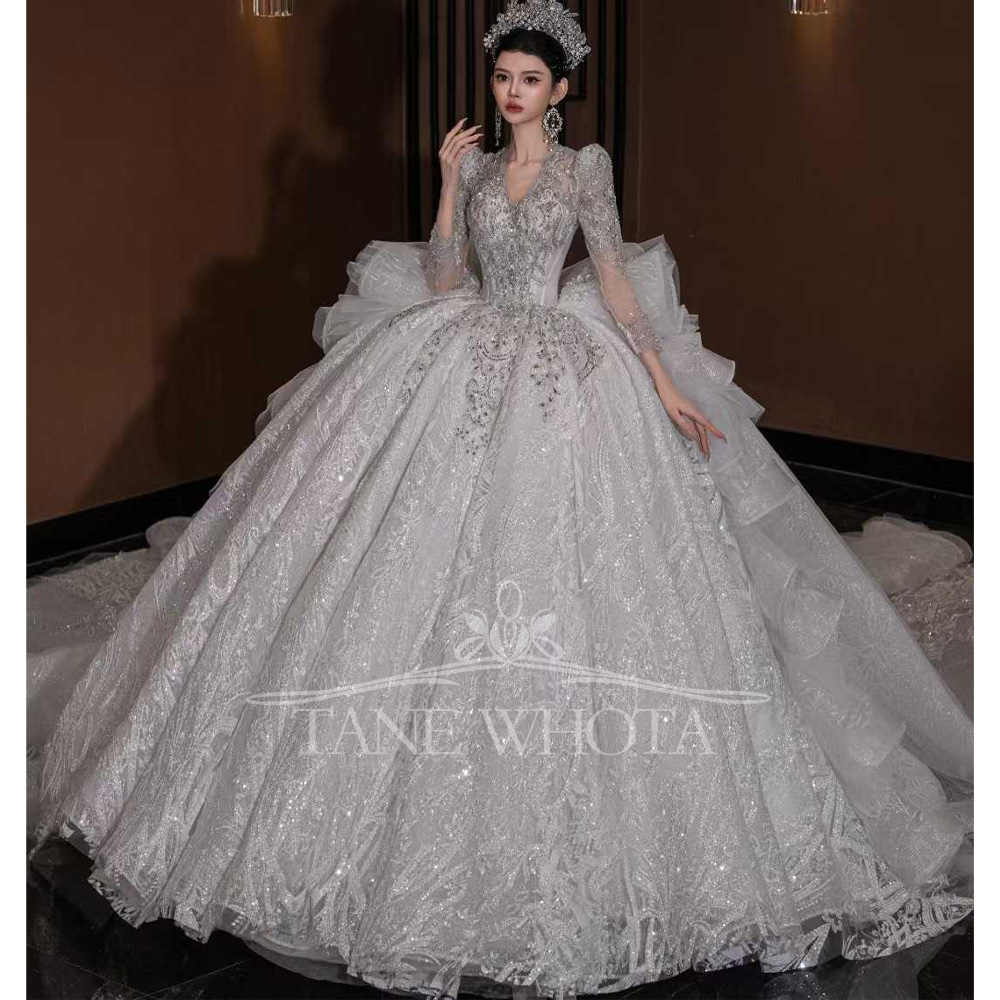 Vestido de Novia de Lujo con C - Embroidery Organza reseña y precio