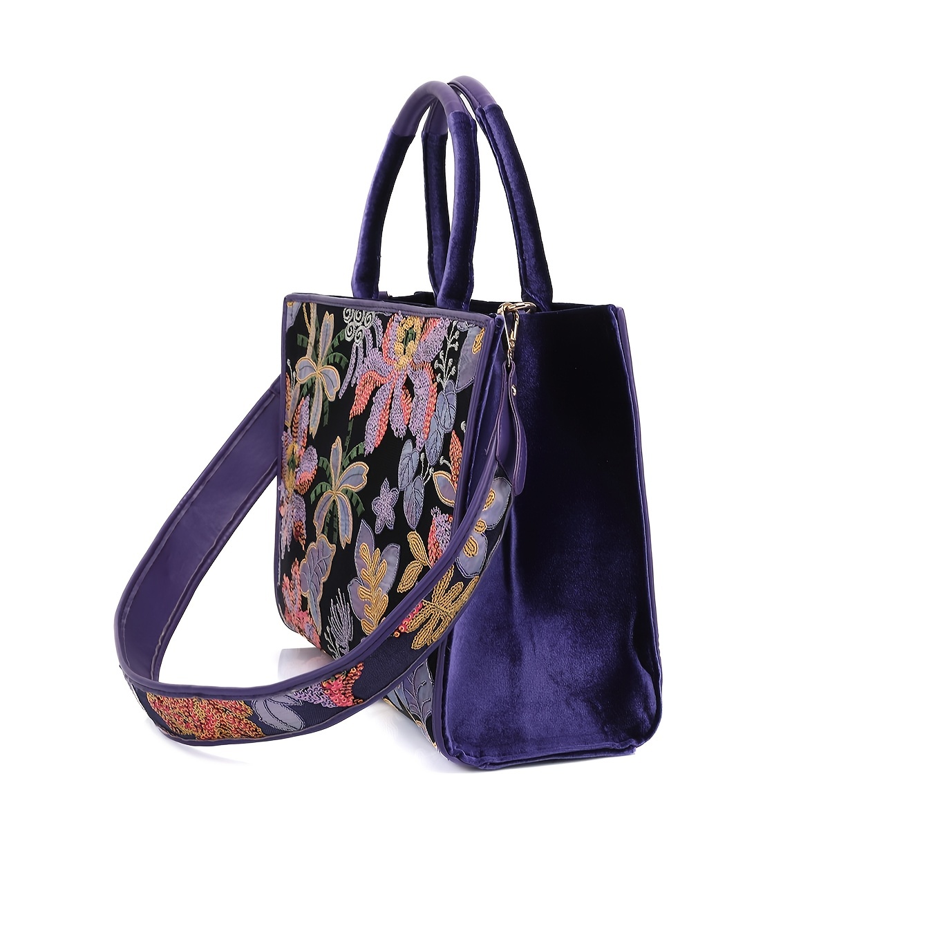 Bolso de mano con patrón de le - Embroidery Flower Pattern reseña y precio