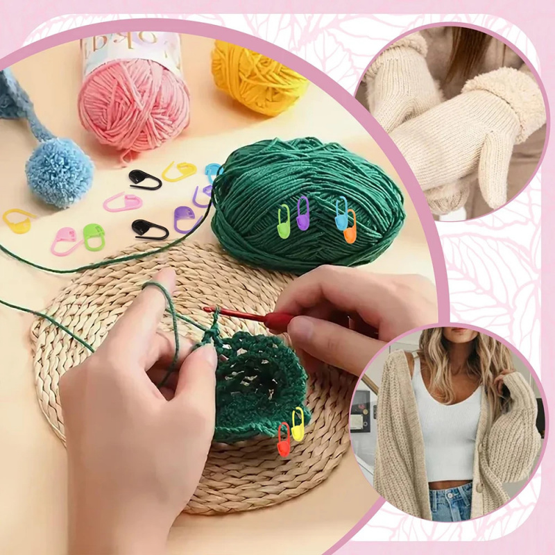 Herramienta de Tejer y Crochet - Stitch Marker Ring reseña y precio