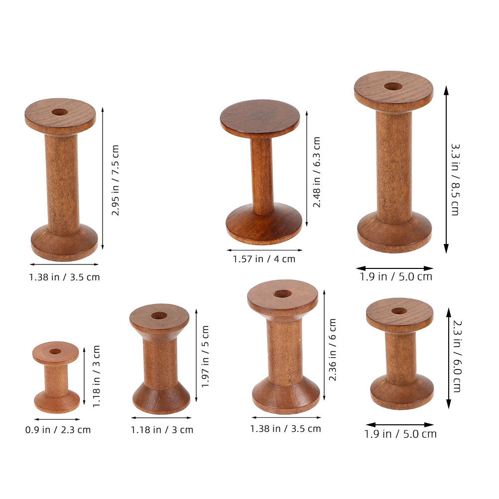 Juego de 7 Bobinas de Madera,  - Embroidery Thread reseña y precio