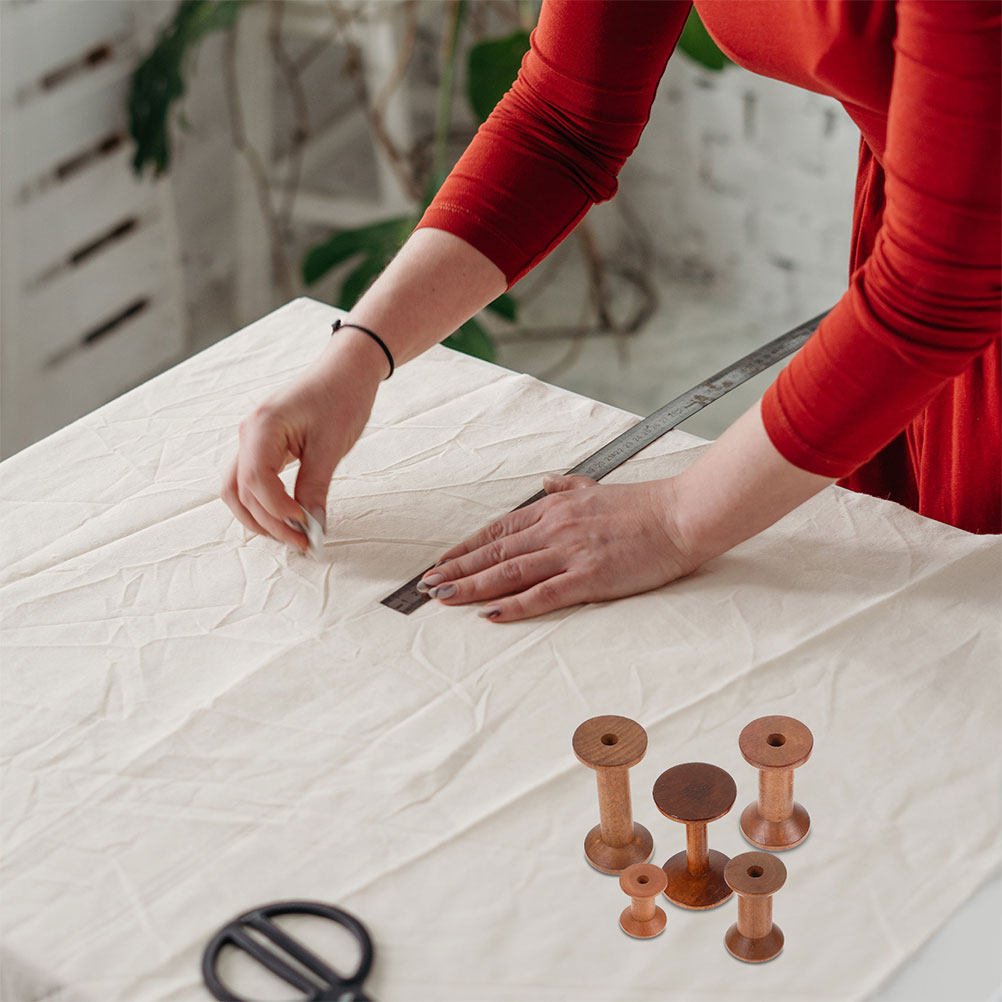 Juego de 7 Bobinas de Madera,  - Embroidery Thread reseña y precio