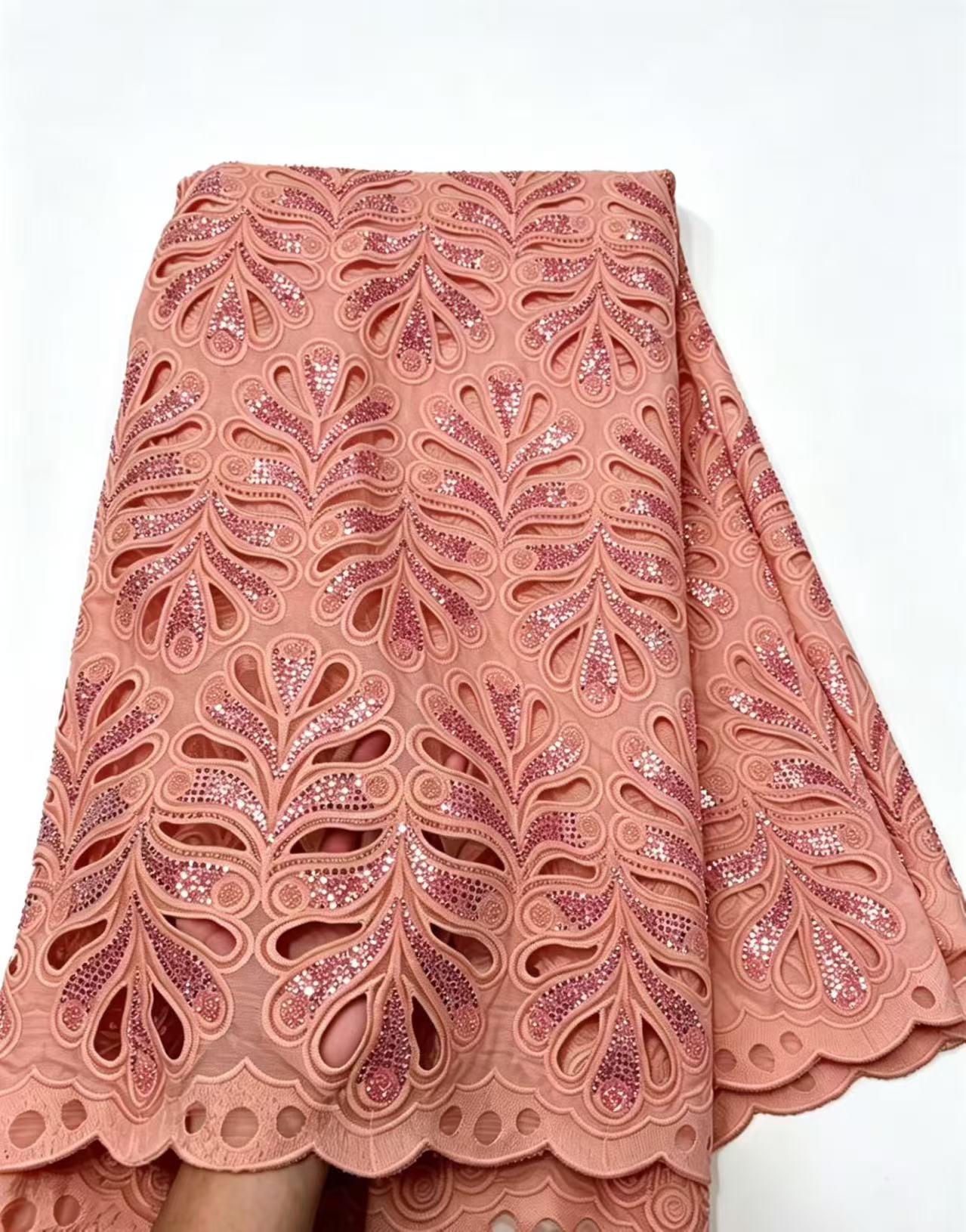 Tela de encaje de tul de organ - Embroidery Organza reseña y precio