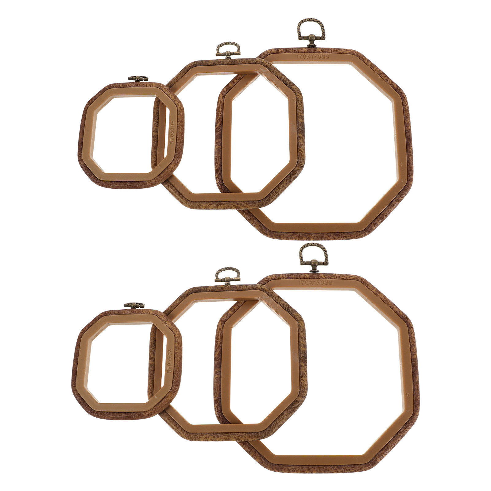 6 aros octogonales para bordad - Embroidery Ring Sizes reseña y precio