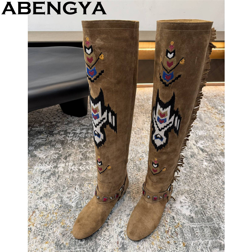 ABENGYA 2026 invierno nuevas b - Embroidery On Leather reseña y precio
