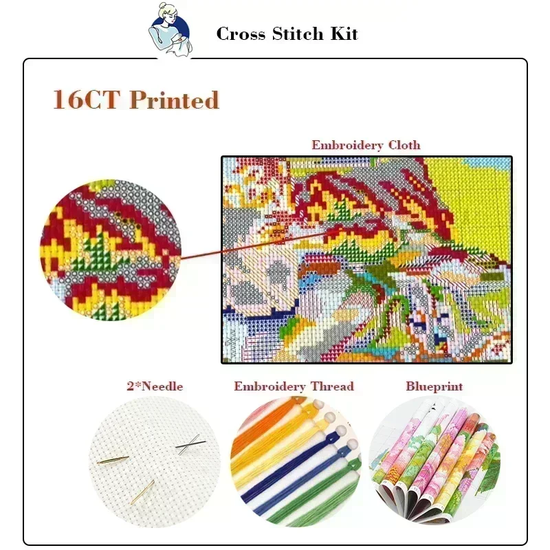Kit de punto de cruz Joy Sunda - Embroidery X Pattern reseña y precio