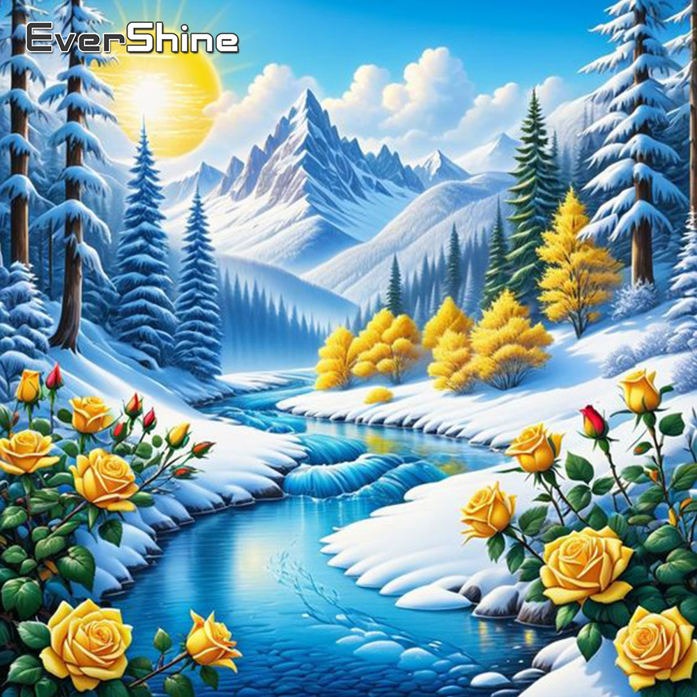 Evershine-pintura de paisaje d - Embroidery Wall Art reseña y precio