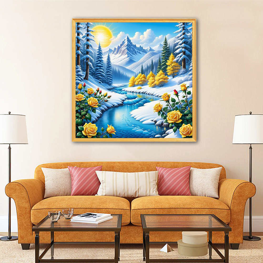 Evershine-pintura de paisaje d - Embroidery Wall Art reseña y precio