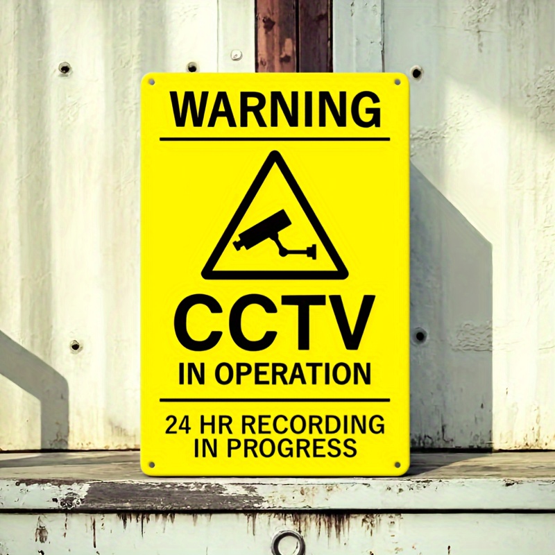 Señal de advertencia de CCTV d - Embroidery Studio reseña y precio