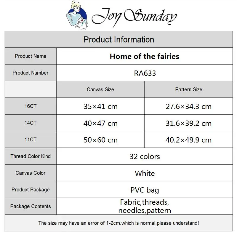 Joy Sunday Home of the Fairies - Embroidery X Pattern reseña y precio