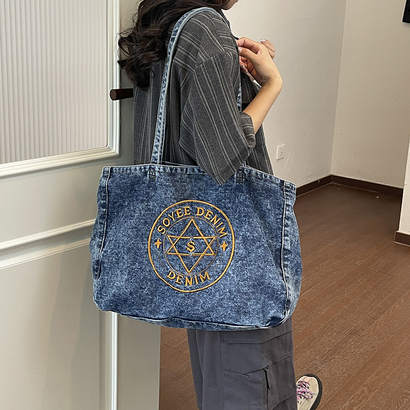 Bolso de Mano Retro de Mezclil - Embroidery Class reseña y precio