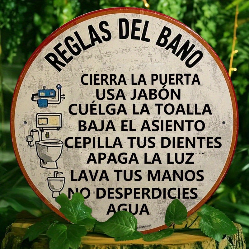 Letrero de metal redondo con r - Embroidery Wall Art reseña y precio