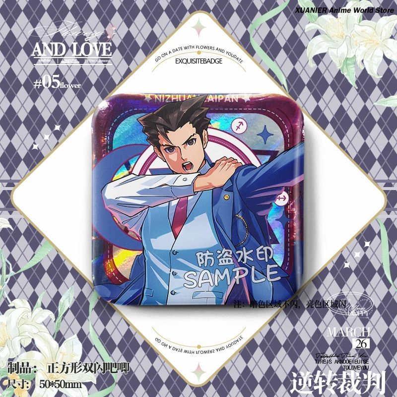 Miles Edgeworth Apollo Justice - Embroidery Reddit reseña y precio