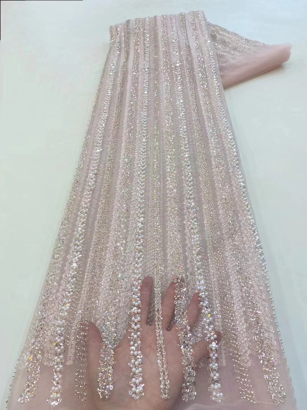 Tela de encaje de tul nigerian - Embroidery Organza reseña y precio