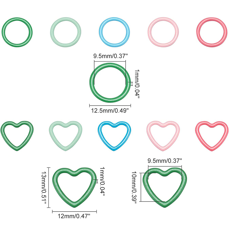 32 Uds mezcla de colores 12-13 - Stitch Marker Ring reseña y precio