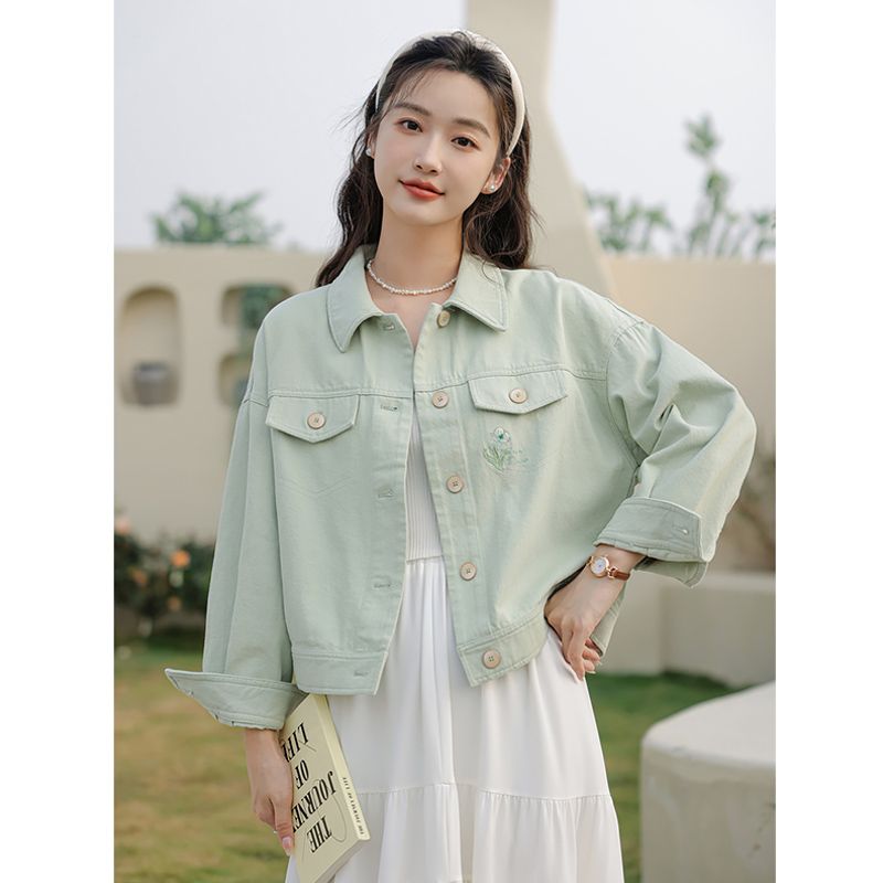 Nueva Chaqueta Vaquera Rosa pa - Embroidery Jeans reseña y precio